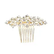 'Willa' Crystal Cluster Golden Comb 
