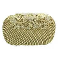 Sunflower - Gold Pill Box Clutch