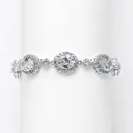 'Misha' Spectacular CZ Oval Bracelet