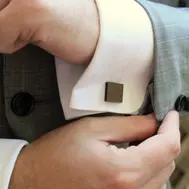 1. 'Eternal Bird' Square Mahogany Wooden Cufflinks thumbnail