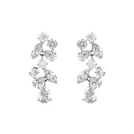 'Eternity II' Cubic Zirconia Cluster Earrings