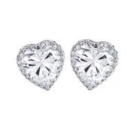 'Sweet Heart' Heart Shaped CZ Studs