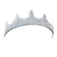 'Princess Grace' Delicate Silver pave Crown