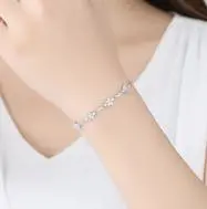 'Posy' fine crystal adjustable bracelet