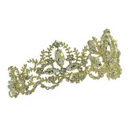 1. 'Golden Crystal' Statement Bridal Tiara thumbnail