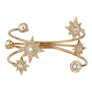 Celestial Stars crystal cuff in gold