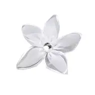 White Organza Flower Hair Clip or Brooch