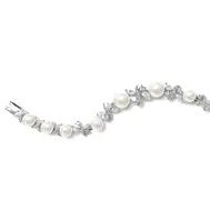 'Morgan' Ivory Pearl & Cubic Zirconia Bridal & Event Bracelet