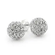 'Carrie' Swarovski Crystal Ball Earrings 