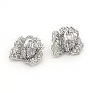 'Mille Fleurs' Rose Swarovski Event Earrings